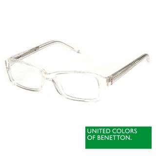 【BENETTON 班尼頓】專業兒童眼鏡 鑲鑽方框混搭設計系列(白/橘紅//紫粉 BB032-01/02/03)