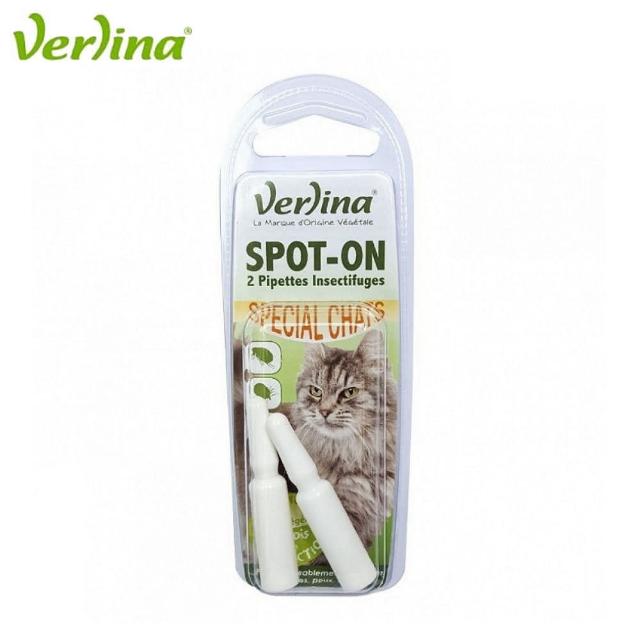 【Verlina 芬綠寧】天然驅蟲滴劑-貓咪專用 0.6ml*2管/組（2入組）