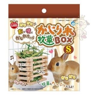 【Marukan】兔兔愛吃草 壁掛式 木製牧草盒 S號(ML-111)