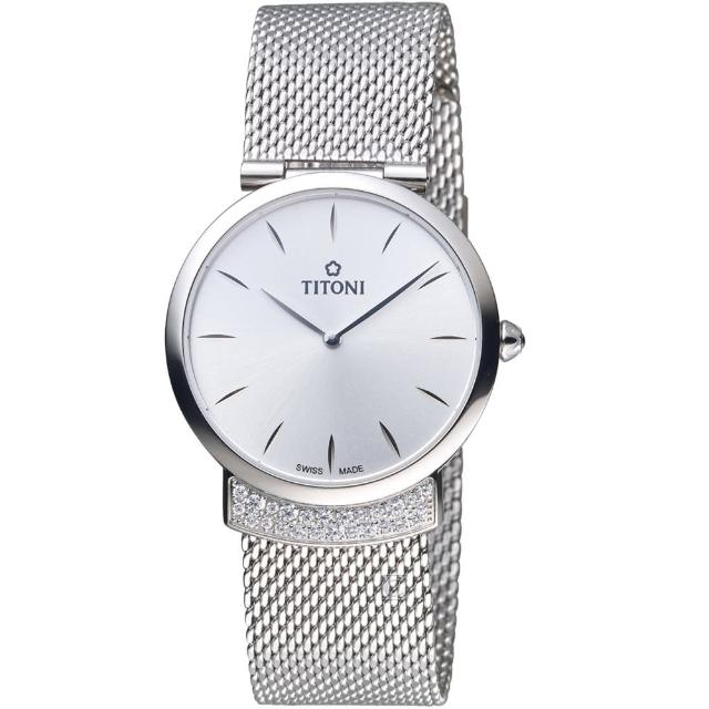 【TITONI】MADEMOISELLE優雅伊人系列米蘭錶帶腕錶   母親節(TQ42912S-591)