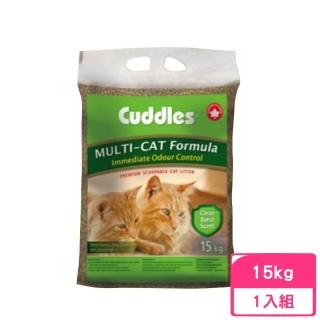 【Cuddles 諾美利加】七星級呵護凝結香味貓砂-花香味 15kg（凝結型貓砂）