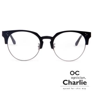 【Optician Charlie】韓國亞洲專利光學眼鏡RV系列(簡約黑 RV BK)