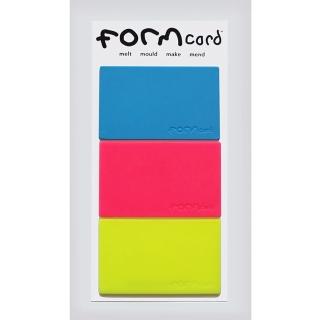【FORMcard】英國多功能萬能隨身塑形修補卡-塑型凝土(黃／淺藍／粉紅)