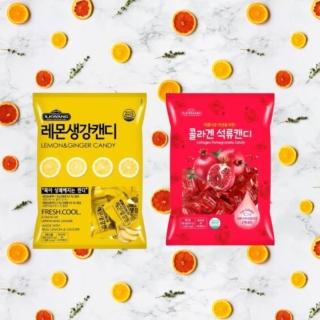 【韓國 IL KWANG】檸檬生薑糖 250g & 石榴糖 250g(各1包)