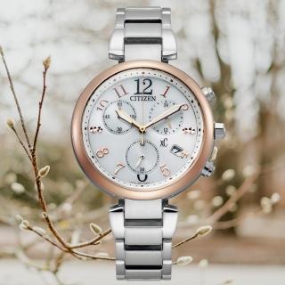 【CITIZEN 星辰】亞洲限定款 xC系列 光動能時尚計時腕錶 母親節 禮物(FB1454-52A)