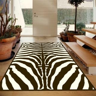 【范登伯格】比利時卡斯立體絲質地毯-斑馬紋(100x140cm)
