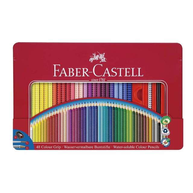 【Faber-Castell】德國輝柏 2001握得住好點子 水彩色鉛筆 48色 鐵盒裝 /盒 112448