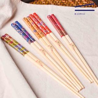 【KAWAI 河合】日本製天然竹筷-禪風款(共5雙)