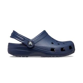 【Crocs】Classic Clog K Navy 童鞋 大童 深藍色 洞洞鞋 布希鞋 涼拖鞋 206991-410
