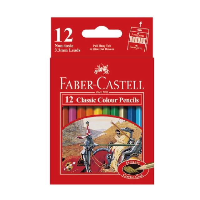 【Faber-Castell】輝柏 環保裝 油性彩色鉛筆  12色 短型 /盒 115851