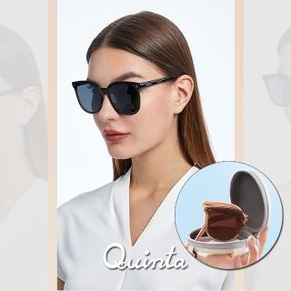 【Quinta】UV400折疊輕量彈簧腿偏光太陽眼鏡(抗紫外線/濾藍光/防眩光-QT7901-多色可選)