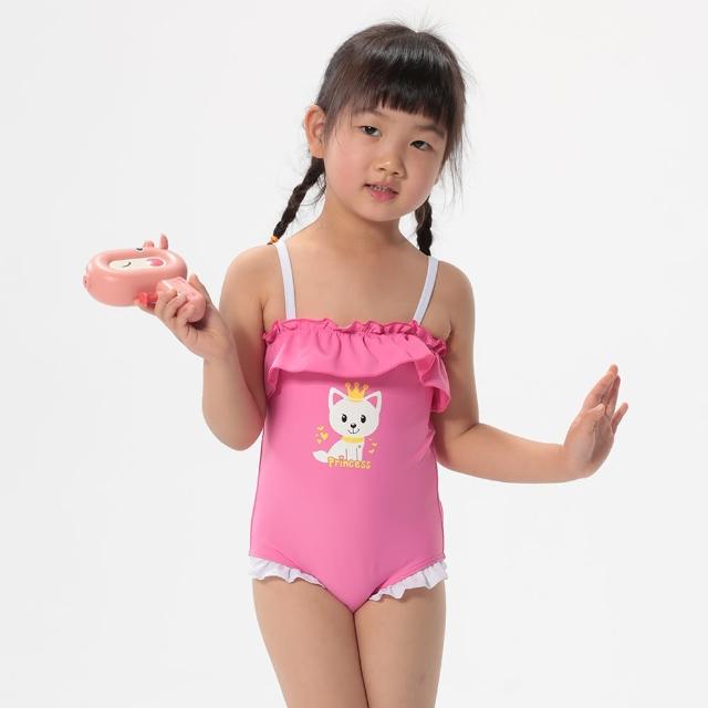 【haolang 浩浪】貓咪公主女童連身泳衣(23002)