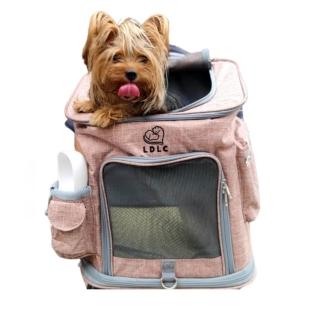 【May shop】升級款加大L號寵物背包可折疊雙肩寵物包外出便攜貓包