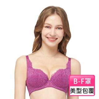 【Swear 思薇爾】夏夜星夢系列B-F罩蕾絲包覆女內衣(紫水晶)