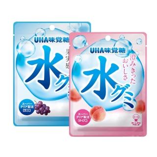 【UHA 味覺糖】水滴軟糖40g*2入(葡萄/水蜜桃)
