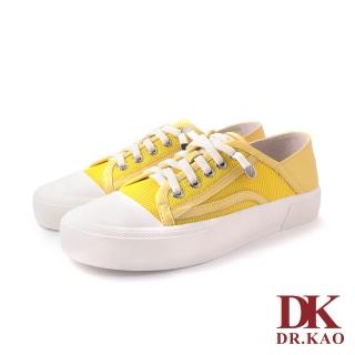 【DK 高博士】復古撞色休閒氣墊鞋 73-3149-33 黃色