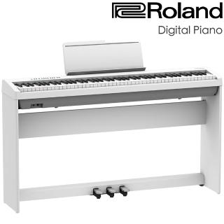 【ROLAND 樂蘭】便攜式88鍵數位鋼琴 / 白色套裝組 / 公司貨保固(FP-30X)