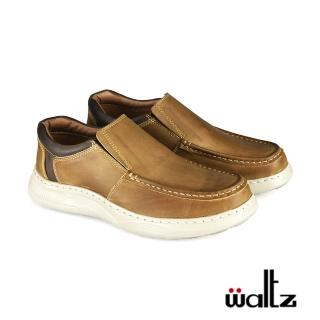 【Waltz】大地系列 輕便舒適 簡約 真皮休閒鞋(522039-56 華爾滋皮鞋)