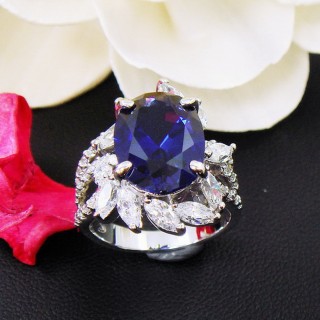 【Celosa珠寶】風彩藍寶戒指