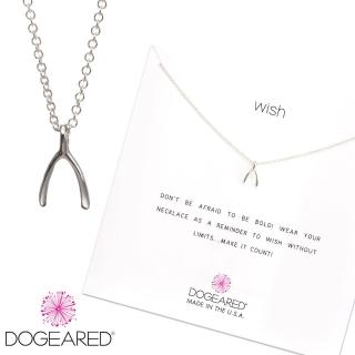 【Dogeared】許願骨 銀項鍊 Wishbone Necklace 16吋(祈願項鍊)
