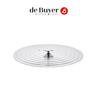 【de Buyer 畢耶】不鏽鋼通用鍋蓋-適用30-32cm鍋具(平面式鍋蓋)