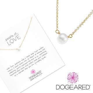 【Dogeared】小白珍珠 金色項鍊 Pearl Necklace(祈願項鍊)