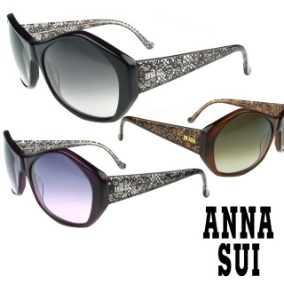 【Anna Sui】日本安娜蘇時尚精雕蕾絲造型太陽眼鏡(三色- AS815)