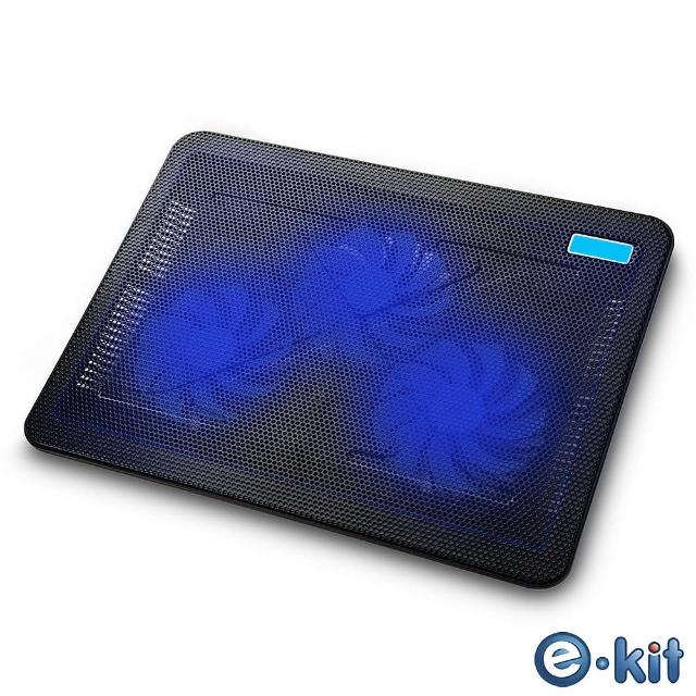 【逸奇e-Kit】110mm 超靜音三風扇筆電散熱墊(CKT-C3)