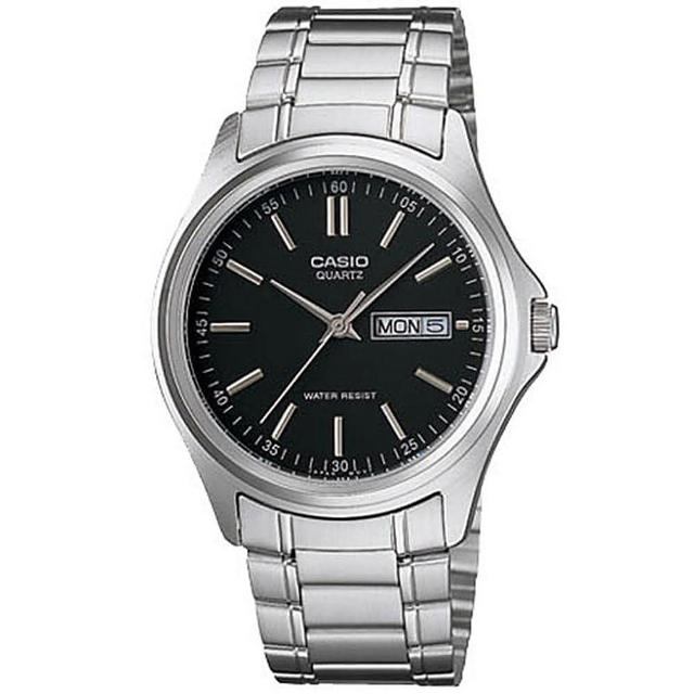 【CASIO】時尚經典休閒腕錶-羅馬黑面(MTP-1239D-1A)