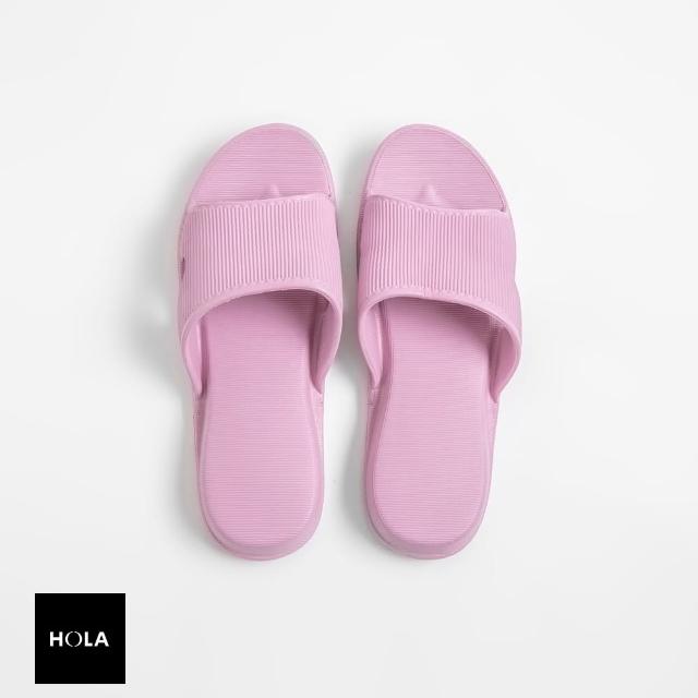 【HOLA】銀離子抗菌EVA輕便室內拖鞋-粉紫M39/40