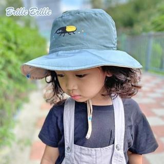【Brille Brille】UPF50+經典涼感兒童雙面防曬帽(甲蟲樂園)