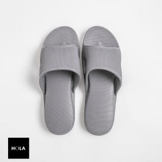 【HOLA】銀離子抗菌EVA輕便室內拖鞋-炭灰L41/42