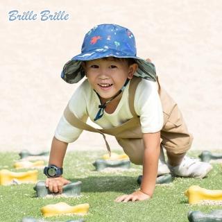 【Brille Brille】UPF50+經典涼感兒童雙面防曬帽(侏羅紀迷彩)