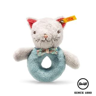 【STEIFF德國金耳釦泰迪熊】Blossom Babies Cat Grip Toy 貓咪(嬰幼兒手搖鈴)