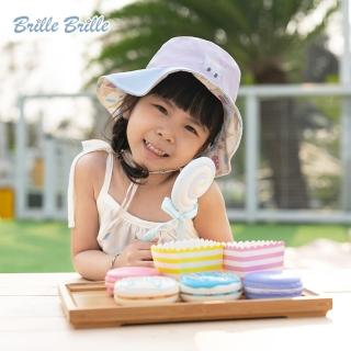 【Brille Brille】UPF50+經典涼感兒童雙面防曬帽(夏日冰淇淋)