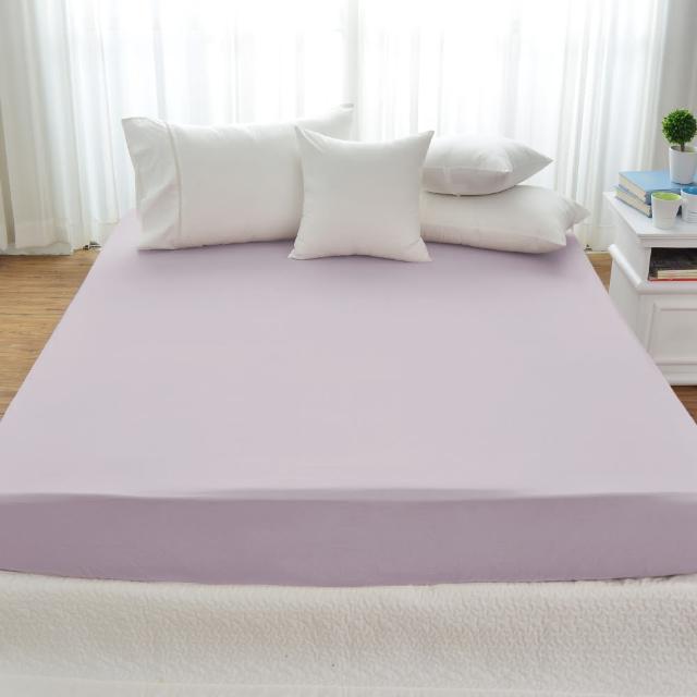 【Cozy inn】簡單純色-200織精梳棉床包-加大(多款顏色任選)