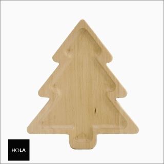 【HOLA】聖誕樹造型櫸木盤