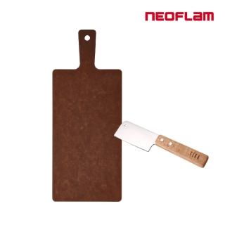 【NEOFLAM】ROCCA系列天然木纖維手柄砧板+奶酪刀3吋