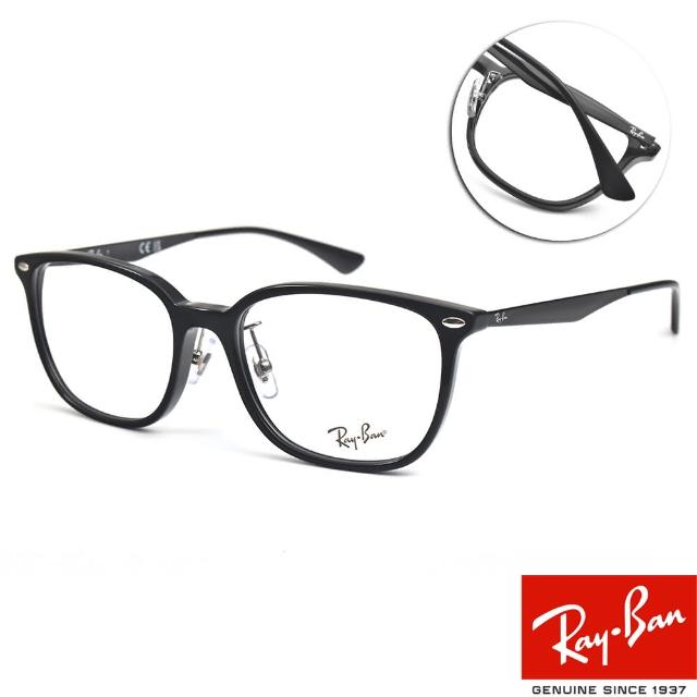 【RayBan 雷朋】方框款 光學眼鏡(黑#RB5403D 5725-54mm)