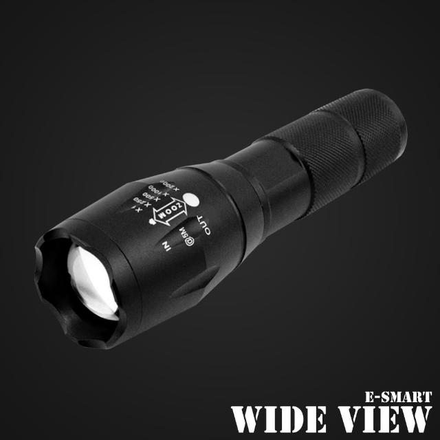 【WIDE VIEW】超輕量T6 LED伸縮變焦手電筒(ZL-100-T)