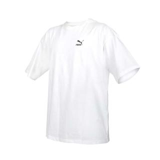 【PUMA】BETTER CLASSICS 男流行系列寬版短袖T恤-歐規 慢跑 上衣 白黑(62131502)