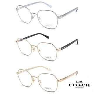 【COACH】時尚多邊框金屬光學眼鏡(多款可選#HC5155)