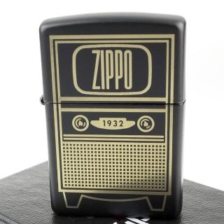 【Zippo】美系~Vintage TV-復古電視圖案設計打火機