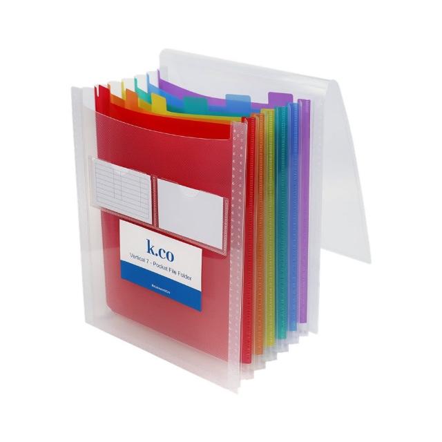 【子玄】豎立彩色文件包 好分類直立文件收納 A4直立款文件收納(大容量文件收納包 文件收納神器)