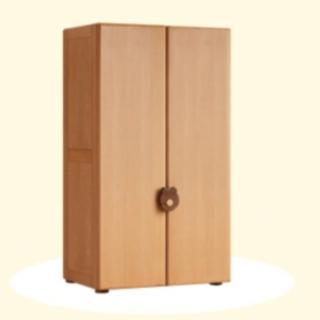 【橙家居·家具】/預購/艾勒系列小熊矮雙門衣櫃 AL-E2045(售完採預購 實木衣櫃 衣櫥 衣服收納櫃 置物櫃)