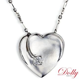 【DOLLY】14K金 輕珠寶0.10克拉完美車工鑽石項鍊(002)