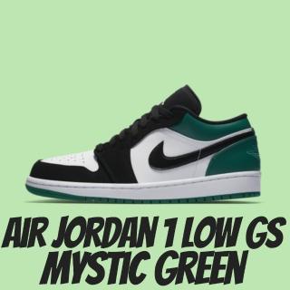 【NIKE 耐吉】休閒鞋 Air Jordan 1 Low GS Mystic Green 神秘綠 大童 女款 553560-113