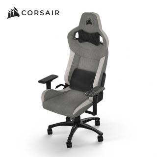 【CORSAIR 海盜船】T3-RUSH 灰白/布質 電競椅(需自行組裝)