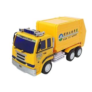 【KIDMATE】台灣好車隊-聲光垃圾車(中型垃圾車 仿真 玩具車 模型車 磨輪車 兒童玩具 音樂)