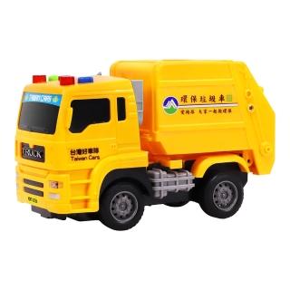 【KIDMATE】台灣好車隊-迷你垃圾車(小型垃圾車 台灣玩具車 仿真 磨輪車 聲光玩具 中文語音)